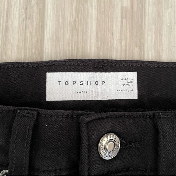 Topshop Jamie Jeans high waisted black jeggings - Picture 4 of 5